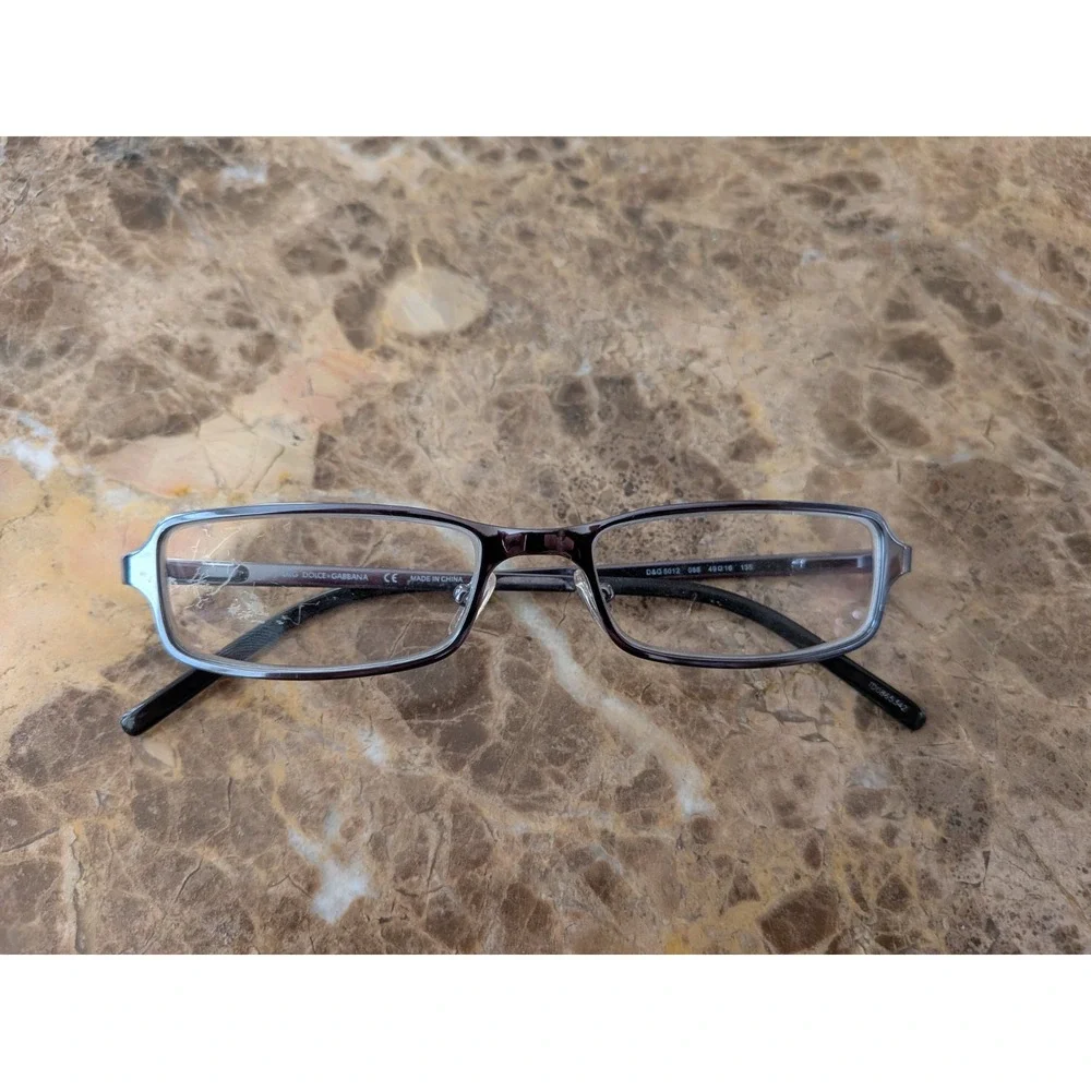 DOLCE & GABBANA DG 5012 088 Rectangle Gunmeral Eyeglasses Frame 49-16-135